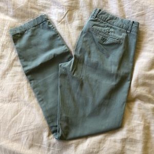 J. Crew Waverly Chino Pants Olive green City Fit 4